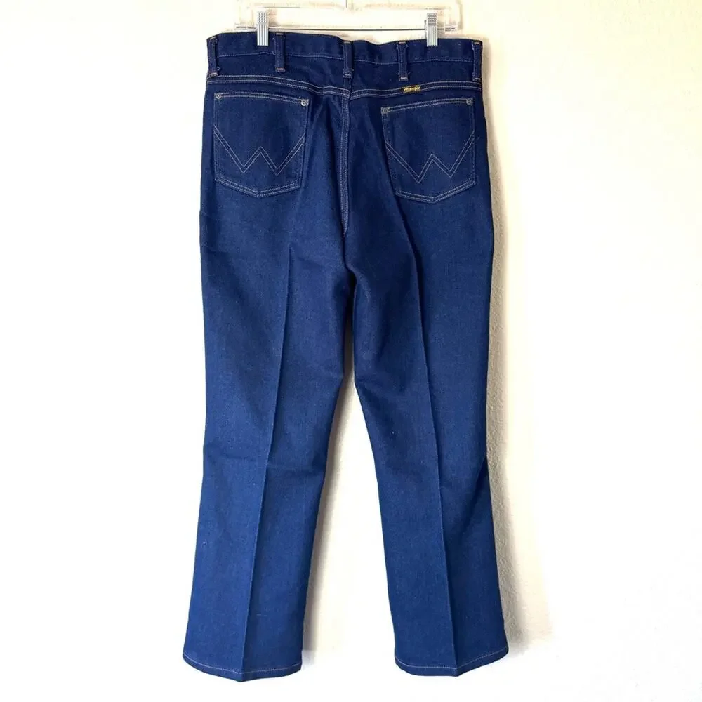 Wrangler Vintage 70’s 80s Indigo Blue Relaxed Fit Jeans Size 36 x 30